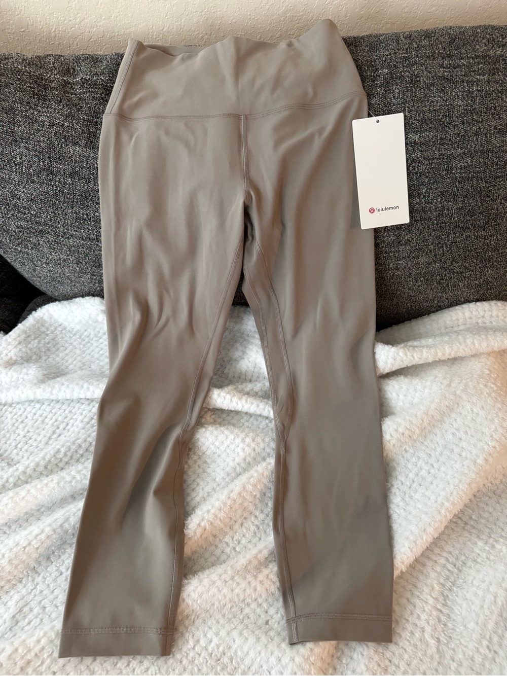 lululemon athletica taupe/neutral high-rise leggings